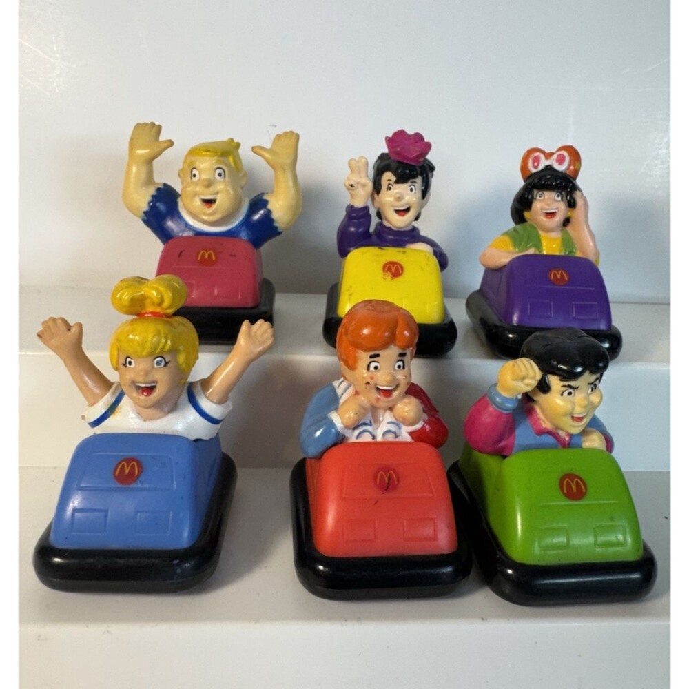 Vintage 1988 McDonald's Happy Meal Toys-The New Archies - Complete Set of 6 Toys